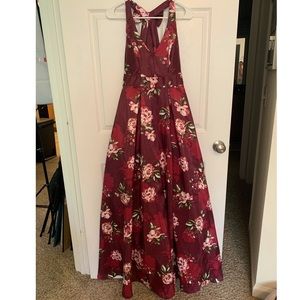 Long Floral Prom Dress